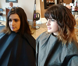 beautiful hair cutting